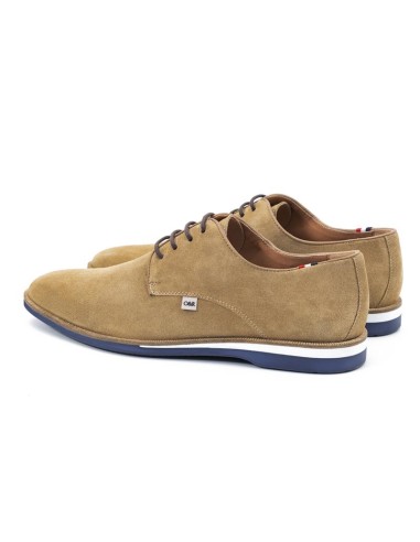 Derby de ante de piso antideslizante color beige
