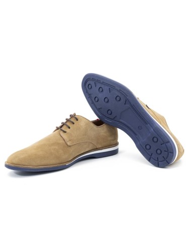 Derby de ante de piso antideslizante color beige
