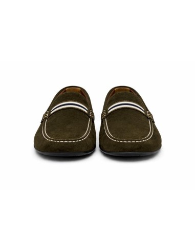 Beige suede moccasin