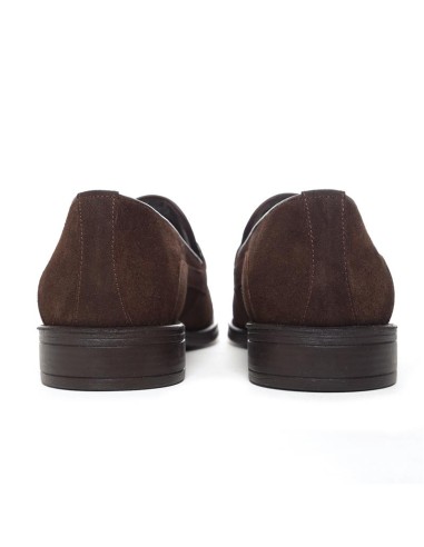Brown suede moccasin