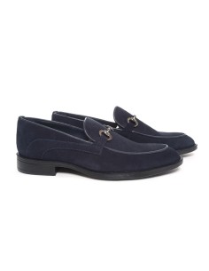 Mocasín de ante de piso antideslizante color azul 2