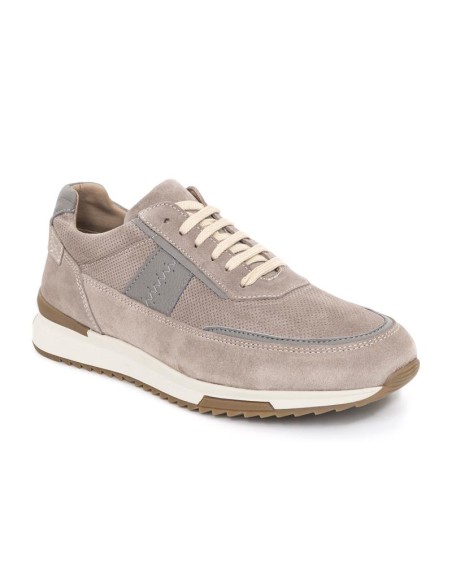 Grey suede sport shoe
