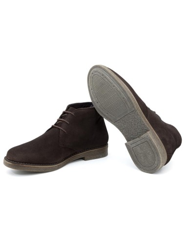 Bottine suède marron SOLUN-BROWN
