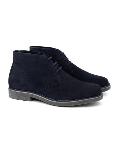 Blue suede boot