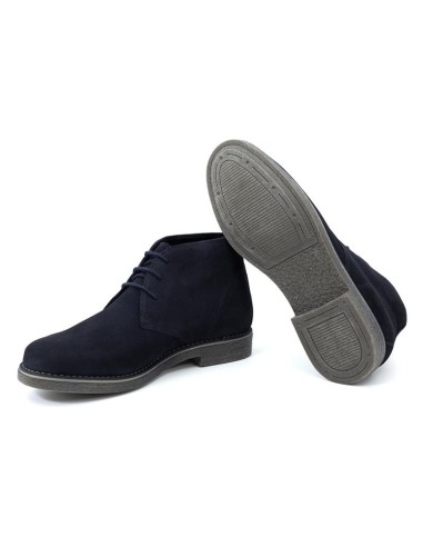 Blue suede boot