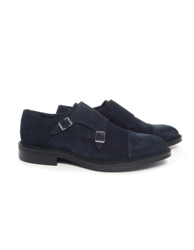 chaussure avec boucle suède bleu SORLEN-NAVY