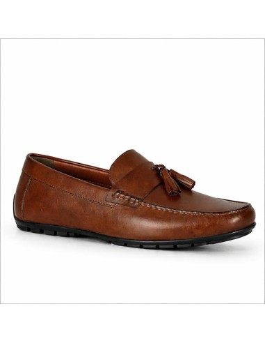 Mocassin de peau marron SUTELO-MARRON