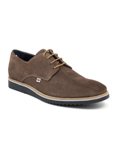 Brown suede derby