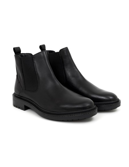 bottines chelsea de peau le noir TENDAR-NEGRO
