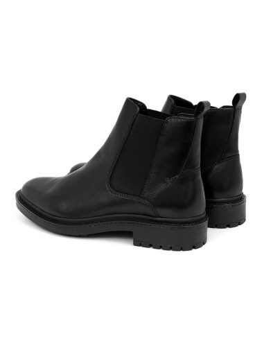 Botines Chelsea de piel acabado a mano color negro