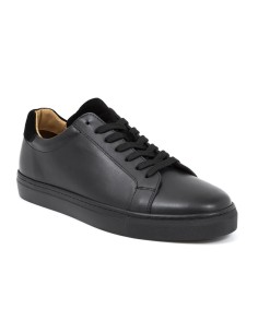 Sneakers de piel liso color negro 2