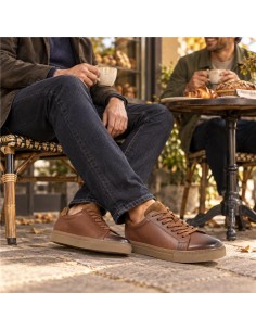 baskets de peau cuir TERLON-CUERO