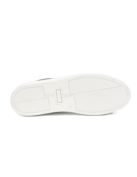 baskets de peau bleu TERLON-NAVY
