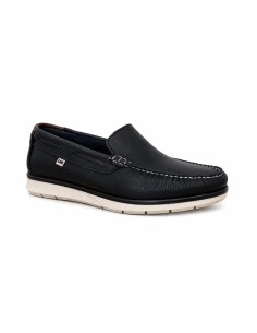 Blue leather boat shoe 2