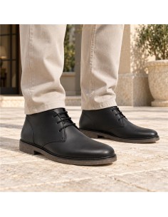 Bottine de peau le noir TOLUN-NEGRO