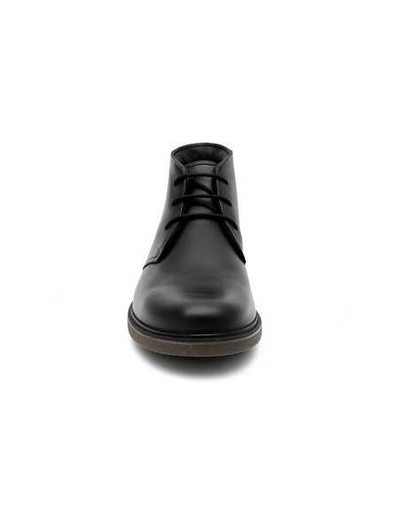 Black leather boot