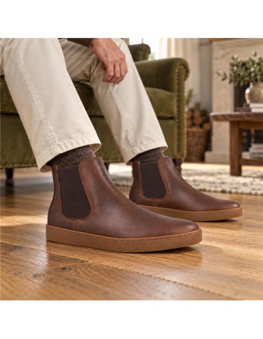 Brown leather boot