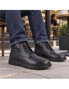 Bottine de peau le noir TUPRO-BLACK