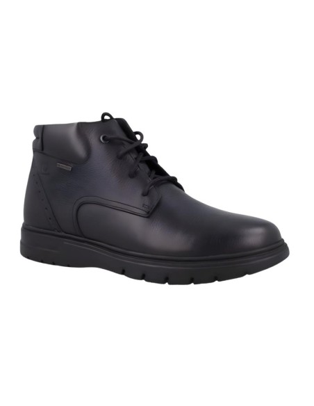 Black leather boot