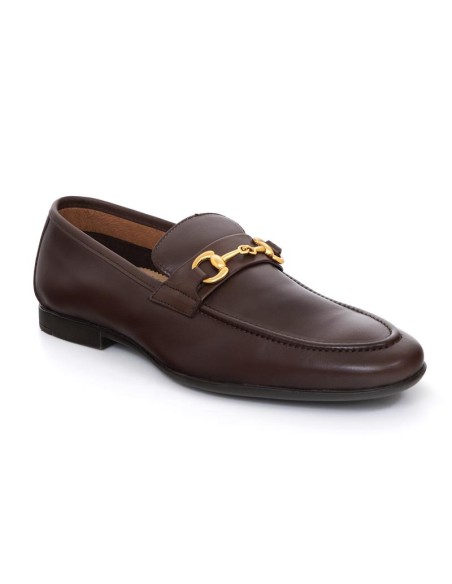 Mocassin de peau marron UBRIL-BROWN