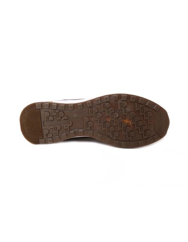 Brown leather sport shoe