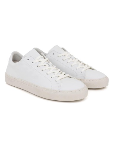 White leather sneakers