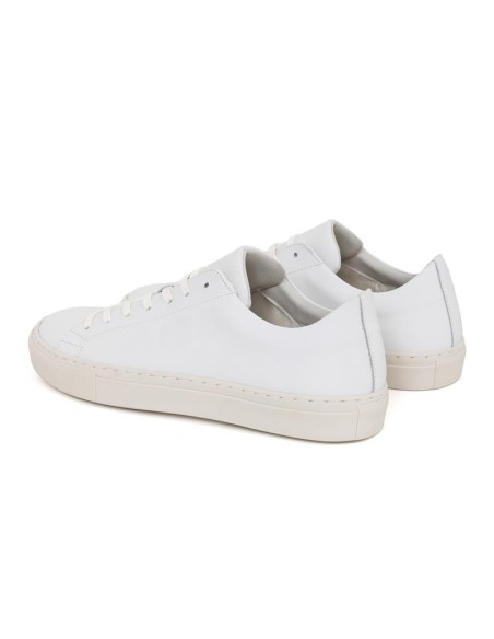baskets de peau blanc VAIRON-WHITE