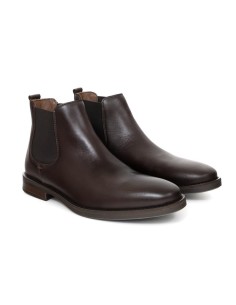 bottines chelsea de peau marron VALNER-BROWN 2