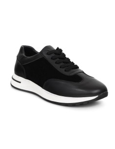 Deportivo de piel liso color negro 2