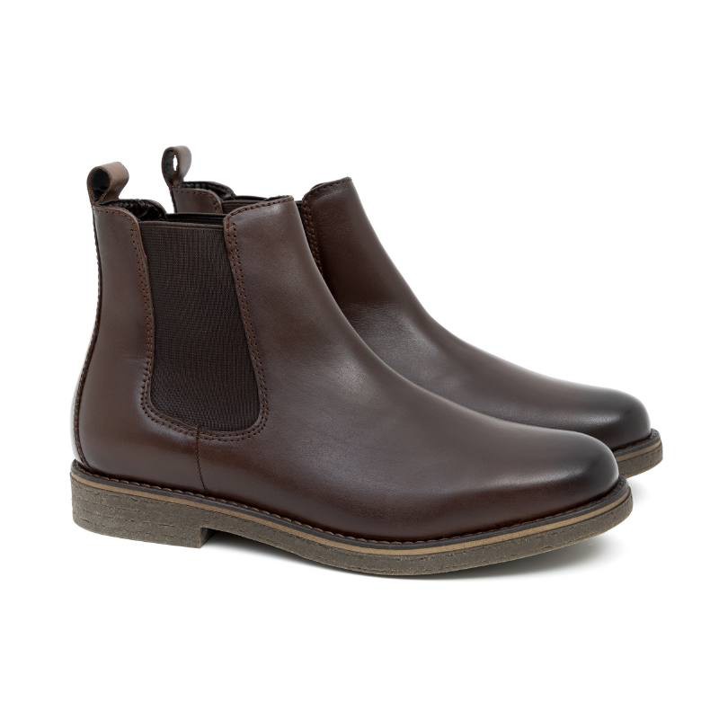 bottines chelsea en cuir marron BERTAGE-BROWN