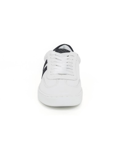 Sneakers de piel liso color blanco