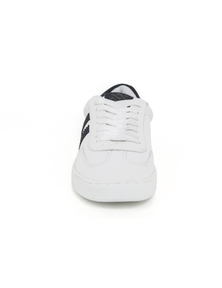 Sneakers de piel liso color blanco