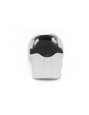 Sneakers de piel liso color blanco