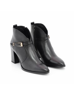 Botines de mujer liso liso color negro 2