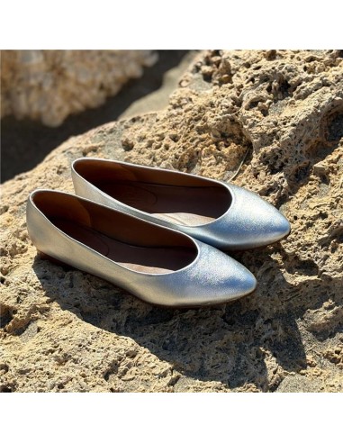 chaussures habillées femme de peau gris W-ANETA-PLATA