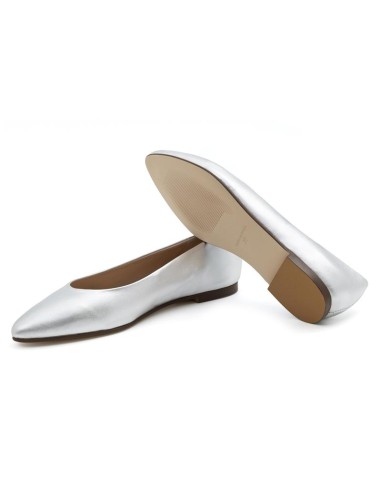 Ballerine de peau gris W-ANETA-PLATA