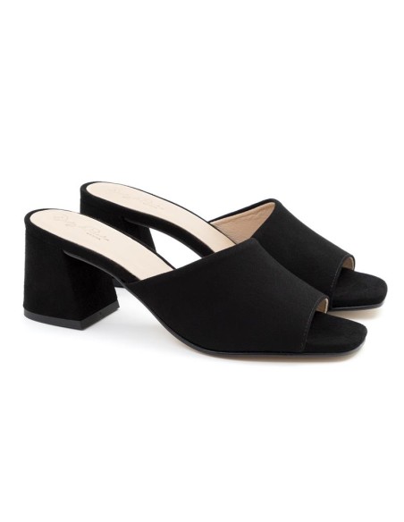 chaussures habillées femme suède le noir W-ANISE-NEGRO