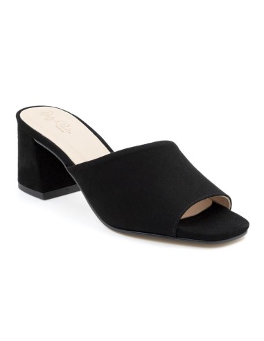 chaussures habillées femme suède le noir W-ANISE-NEGRO
