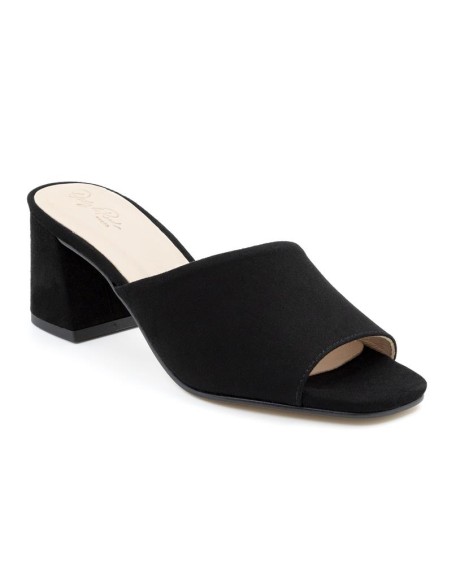 Zapato de Vestir de ante liso color negro