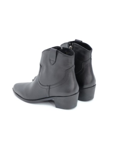 bottines femme lisse le noir W-ARELI-NEGRO