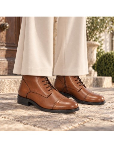 bottines femme de peau cuir W-BARENIA-CUERO