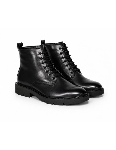 bottines femme de peau le noir W-BEVANTE-BLACK