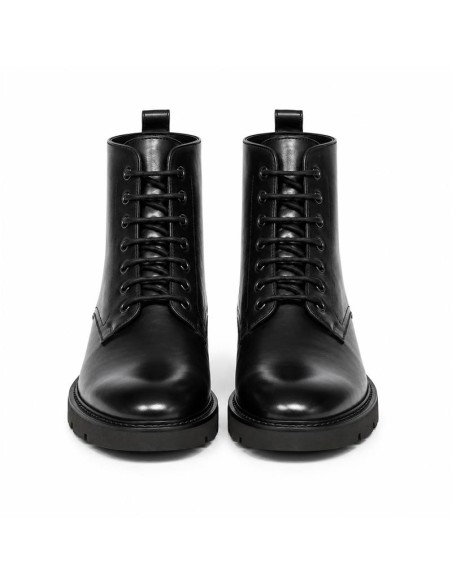 bottines femme de peau le noir W-BEVANTE-BLACK