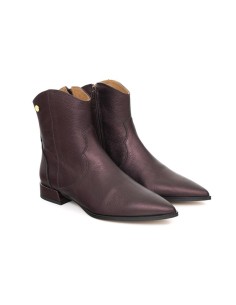 Botines de mujer liso liso color marrón 2
