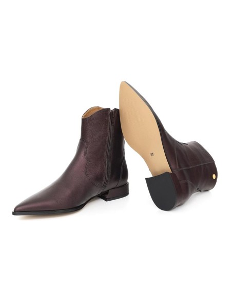 Botines de mujer liso liso color marrón