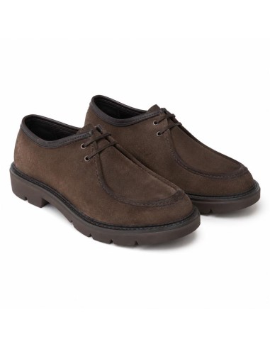 Zapato de Vestir de piel con hebilla color marrón
