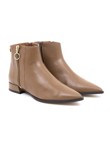 Botines de mujer liso liso color camel