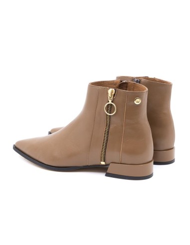 Botines de mujer liso liso color camel