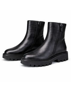 bottines femme de peau le noir W-BUKARO-BLACK 2