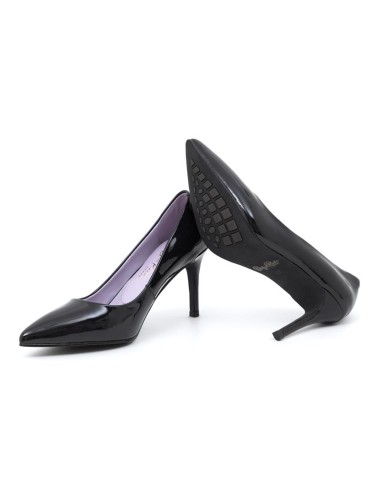 chaussures habillées femme de peau le noir W-CHASY-BLACK